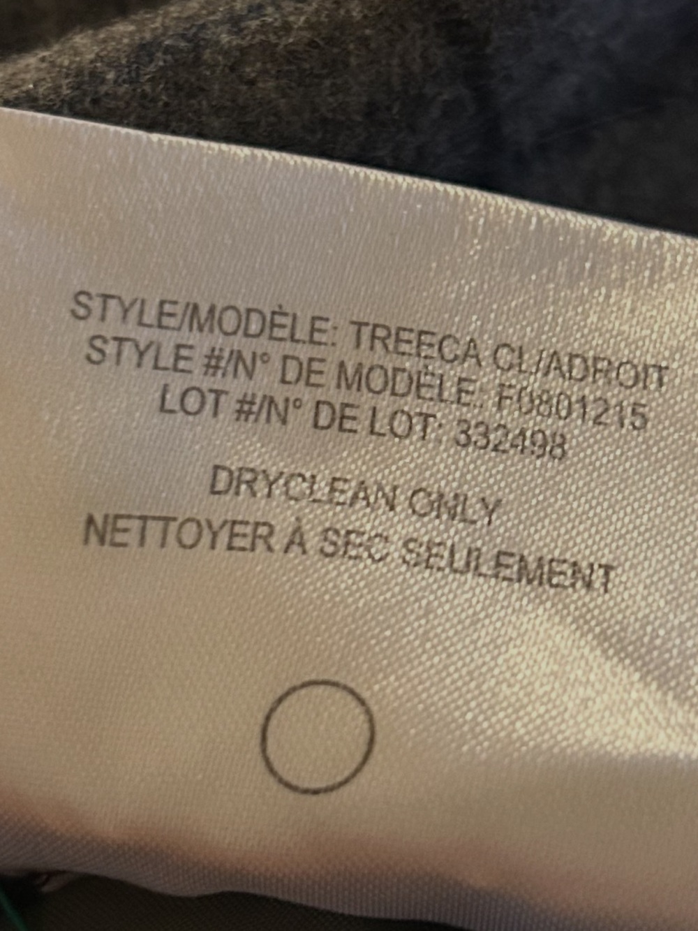 Theory Treeca Wool Cashmere Gray Windowpane Plaid Crop Pants $385 Excellent 12 - Picture 8 of 11